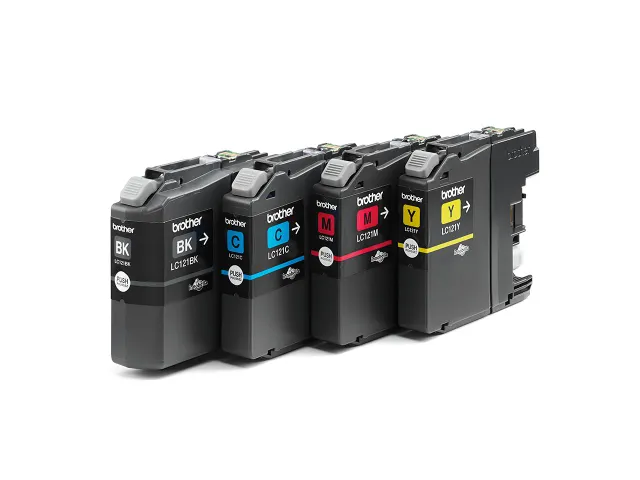 Brother LC-121 Valuepack Inktcartridges Zwart + Kleur