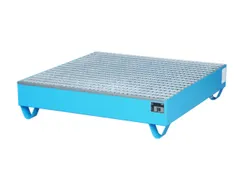 Systeem-Opvangbak Blauw 4x 200l 216l 285x 1200x 1200mm Rooster