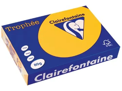 Trophée Intens Gekleurd Papier A4 80 gram 500vel Zonnebloem geel