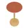 statafel,HxØ 1100x600mm,rond,schotelvoet natuur,blad rood