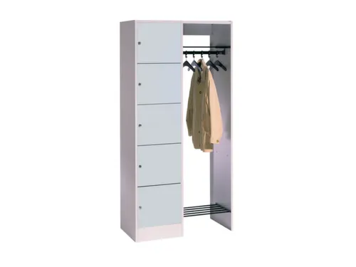 Garderobe Vakkenkastsysteem 1950x960x480mm 5 Vakken 5 Hangers