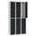 Dubbeldekse lockerkast,HxBxD 1800x900x500mm,3x2vak.,draaigrendel