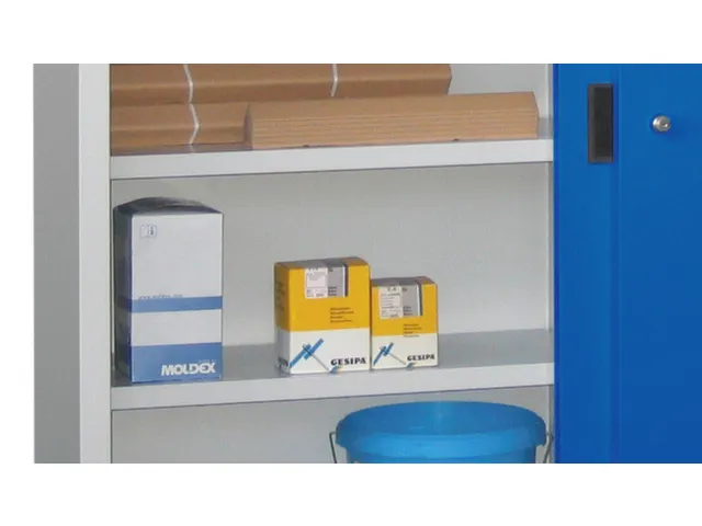 Stalen bodem,v. schuifdeurkast,BxD 750x500mm,draagverm. 80kg,RAL3000