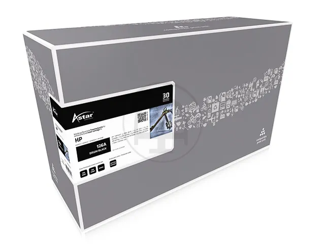 AS10314 Astar HP 126A CLJ opc zwart rebuilt 14.000pagina's chip