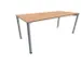 vergadertafel HxBxD 72x180x80cm rechthoekig beuken 4voeten Alu