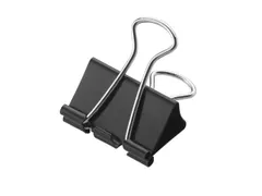 Papierklem Westcott 32mm metaal zwart 12stuks in doos