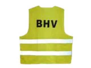 Veiligheidsvest Leina met opdruk "BHV " geel - 1