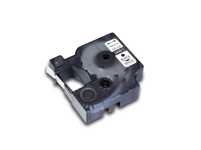 tapecassette Kangaro Dymo S0720680/40913 D1 Zwart op wit 9mmx7m
