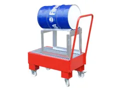 verrijdbare opvangbak,v. 1x60l vat,opvangvol. 61l,HxBxD 1075x500x940mm