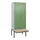 PBM-locker met bank,HxBxD 2120x800x815mm,2vak,vak B 400mm,draaigrendel