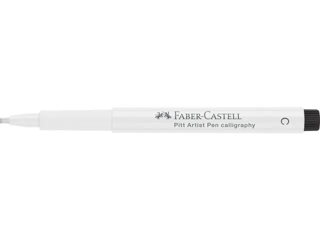 Kalligrafiepen Faber-Castell Pitt C 101 wit
