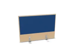 opzetpaneel,v. bureau,aanbouw achter,B 800mm,NE-esdoorn,BN6016-blauw