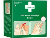 Cederroth 51011020 Soft Foam bandage Beige 6cm x4,5m 10 stuks