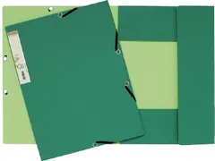 Elastomap Exacompta Forever A4 3 kleppen 380gr karton Donkergroen