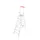 Lichte Burotrap Aluminium 7 Treden Platform 25x25cm H 1,5 m