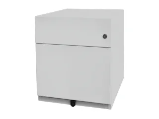 Ladenblok Staalplaat 495x420x565mm 1hangmappenlade 1lade Lichtgrijs - 4