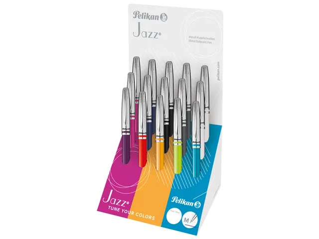 Balpen Pelikan Jazz Classic K35CD Medium assorti 15 stuks