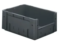 Euronorm Stapelkrat Grijs 175x400x300mm 14.5l Gesloten Grijpopening