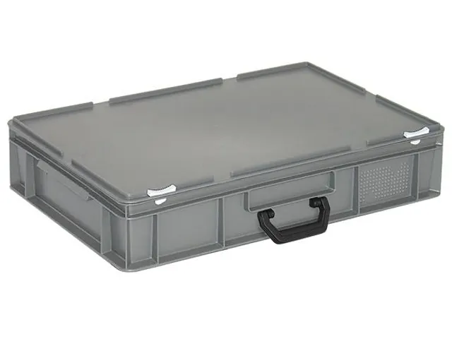 Euronorm Koffer Pe Hxlxb 130x600x400mm 23l 1 Handgreep Grijs