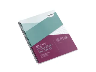 Collegeblok Multo A4 ruit 10x10mm 23-gaats 160 pagina's 80gr wit - 1