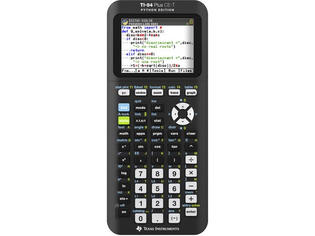 triatlon Voorstel Buitengewoon Texas Instruments Graphing calculator 84PLCET PY Python Edition |  DiscountOffice.nl