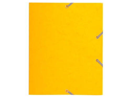 Elastomap 3 kleppen glanskarton 400gm² schoolformaat 17x22cm Assorti
