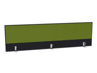 opzetpaneel,v. bureau,aanbouw achter,B 2000mm,CC-zwart,BN7048-groen - 1