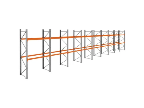 palletstelling,basis+8xaanbouw,HxBxD 3360x17425x1100mm,vakl. 3000kg