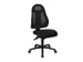 chaise de bureau pivotante,Mécan. synchrone,assise tissu noir