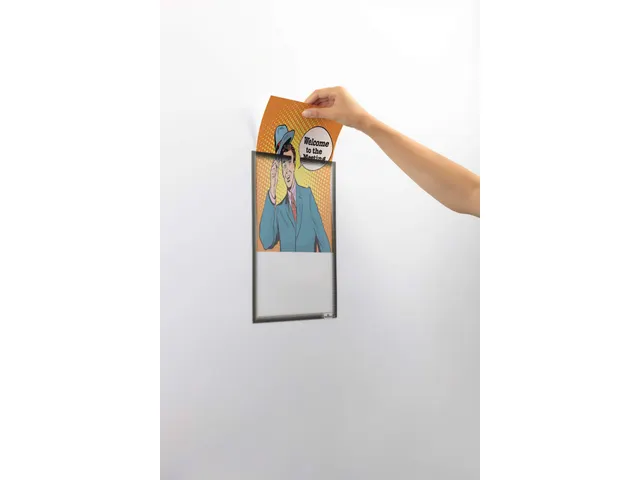 Documenthouder A4 Zelfklevend Antraciet Grijs