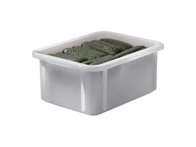 Emga Stapelbak kunststof wit 12 liter 39.5x29.5x16.5cm
