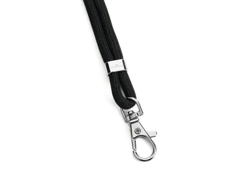 Durable 824101 Textielkoord rPET met karabijnhaak Zwart 10 stuks