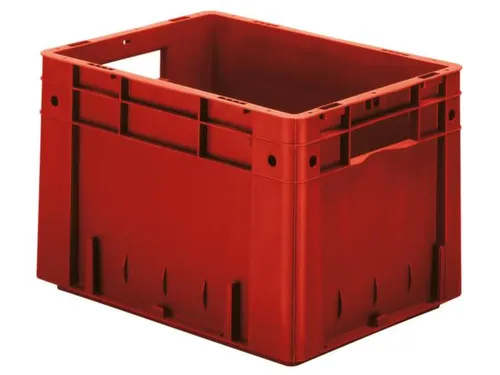 Euronorm Stapelkrat 270x400x300mm 23.3l Gesloten Rood