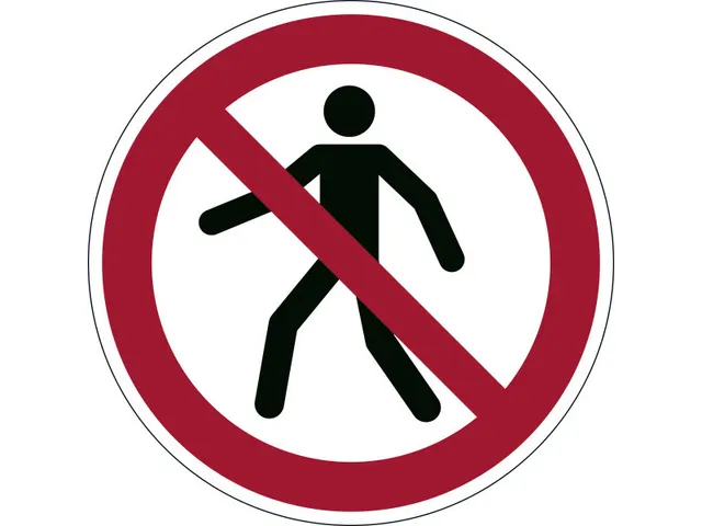 Vloermarkeringssticker Rood Wit Veiligheid 430mm