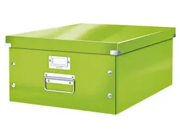 Opbergbox WOW Click & Store 369x200x482mm groen 85% gerecycled karton