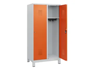 schoollocker,HxBxD 1630x800x500mm,2vak,vak B 400mm,cil.-slot,voeten - 1