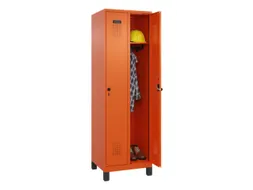 locker,HxBxD 1950x600x500mm,2vak,vak B 300mm,draaigrendel,voeten