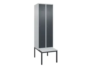 locker voor scheiding van kleding,HxBxD 2120x600x815mm,2vak - 1