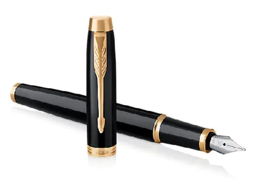 Vulpen Parker IM Black Lacquer GT Finish Fijn Blauwe inkt