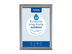 Europel Kliklijst Economy Outdoor A4 Zilver 25 mm waterdicht