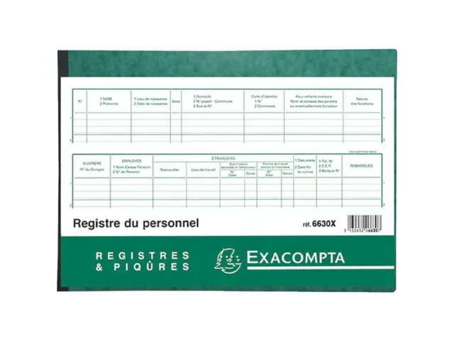 Piqure 21x29,7 Du Personnel 20bl