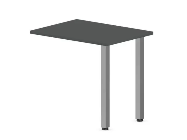 table de rallonge haut. régl. HxlxP 720-840x800x600mm MS-gris foncé