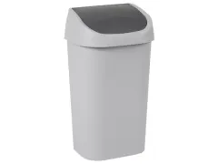 Curver vuilnisbak Mistral Swing recycled PVC 50 Liter Antraciet