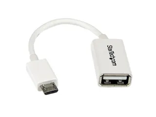 12 cm witte micro-USB naar USB-OTG hostadapter M/F - 1