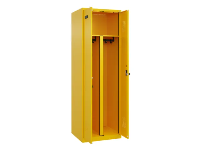 PBM-locker,HxBxD 1850x600x500mm,2vak,vak B 300mm,draaigrendel