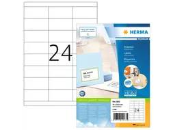 HERMA 4263 Premium etiketten A4 70x33,8mm Wit 2400 stuks