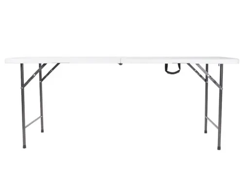 Vouwtafel weerbestendige Klaptafel 180x70x74cm HDPE Wit