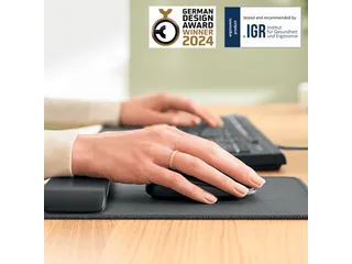 Muismat Leitz Ergo met verstelbare polssteun grijs - 2