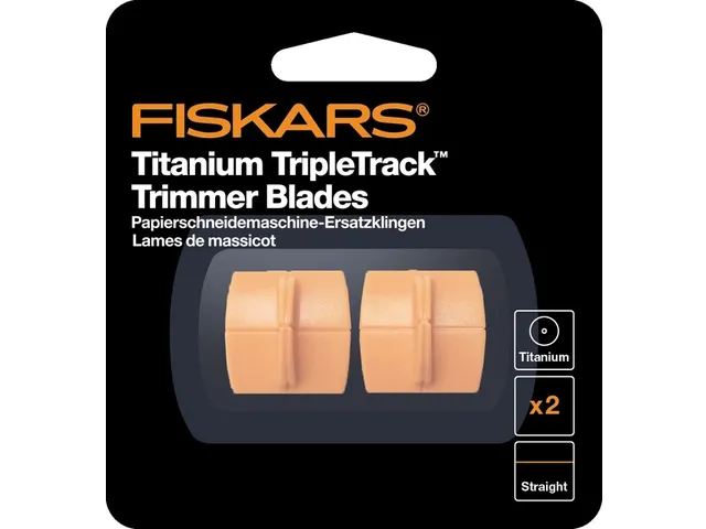 Reservemes Fiskars TripleTrack Titanium set à 2 stuks oranje