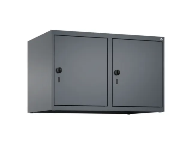 opzetkast,v. locker,2vak.,vak B 400mm,HxBxD 500x800x500mm,draaigrendel